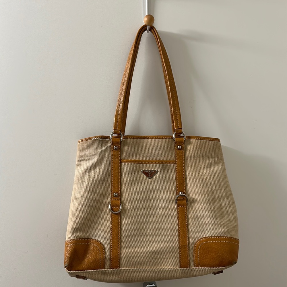 Prada Canvas Tote Bag